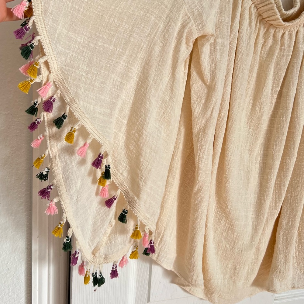 Anthropologie | Easel | Multicolor Tassels Flare … - image 6